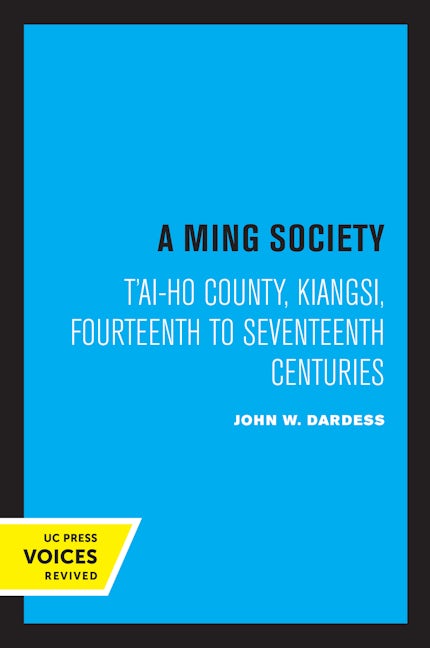 Book cover image for A Ming Society ISBN: 9780520323025