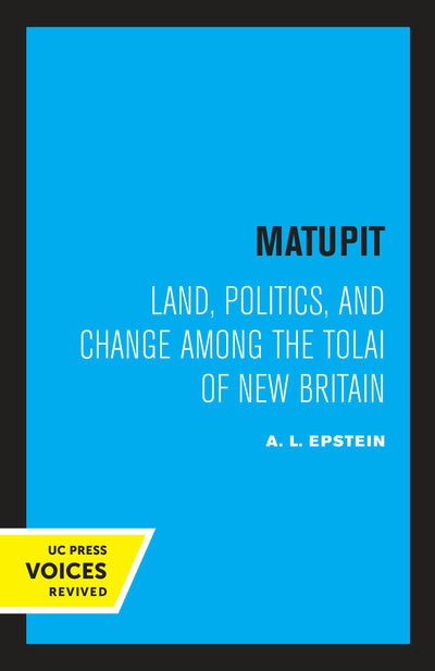 Cover image for Matupit, isbn: 9780520324312