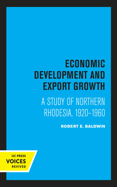 Cover image for Economic Development and Export Growth, isbn: 9780520326774