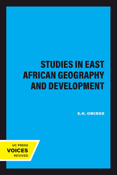 Cover image for Studies in East African Geography and Development, isbn: 9780520328211