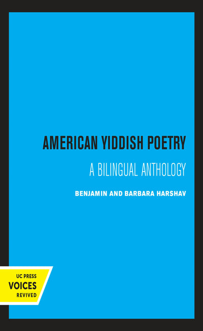 Cover image for American Yiddish Poetry, isbn: 9780520328532