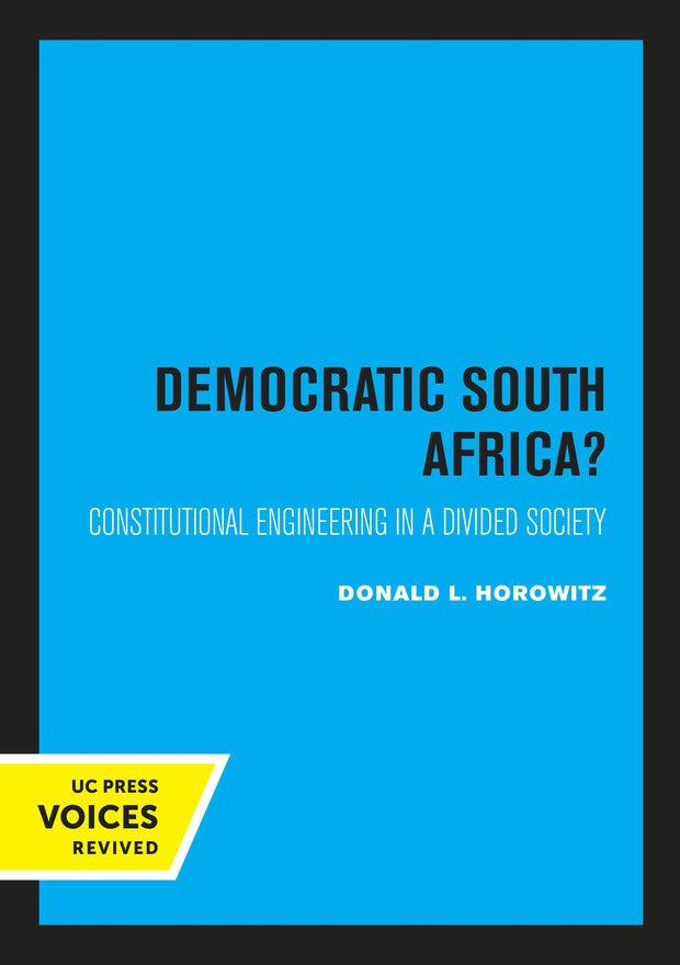 Cover image for A Democratic South Africa?, isbn: 9780520328884