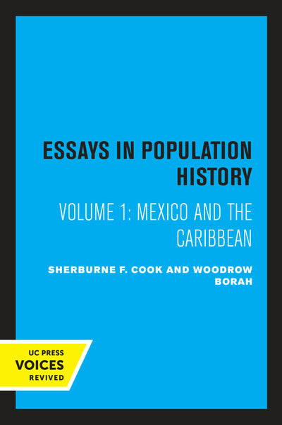 Cover image for Essays in Population History, Volume One, isbn: 9780520329782