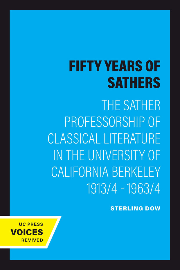 Cover image for Fifty Years of Sathers, isbn: 9780520329935