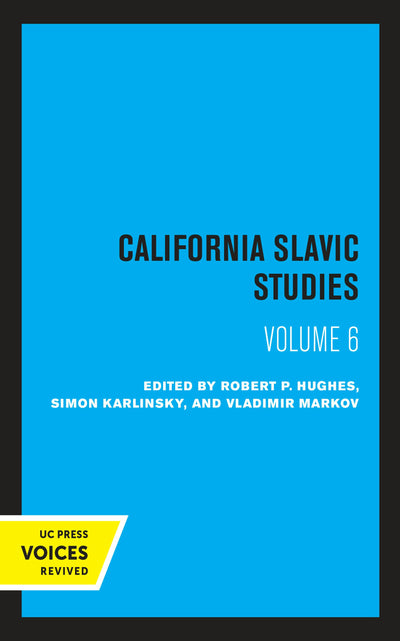 Cover image for California Slavic Studies, Volume VI, isbn: 9780520330078