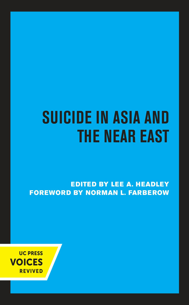 Cover image for Suicide in Asia and the Near East, isbn: 9780520330283