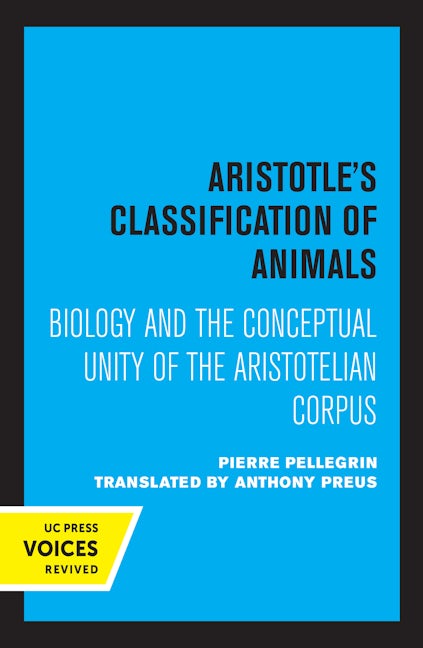 Book cover image for Aristotle's Classification of Animals ISBN: 9780520330405