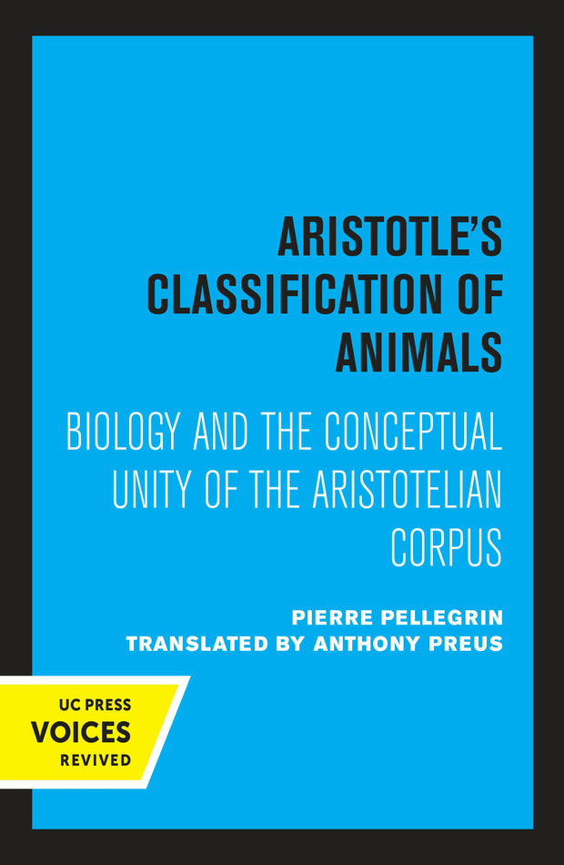 Cover image for Aristotle's Classification of Animals, isbn: 9780520330412