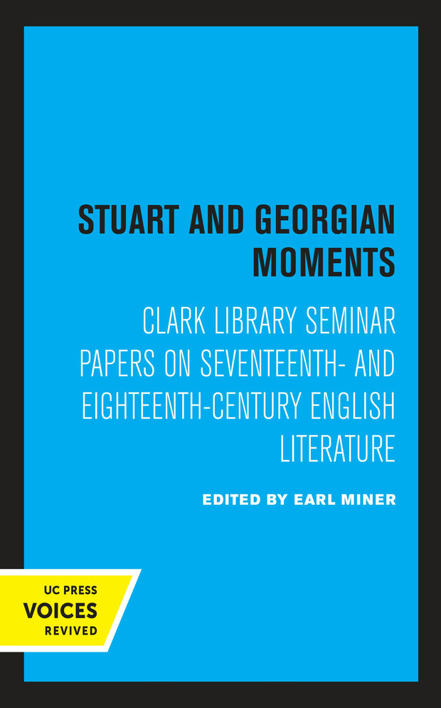 Cover image for Stuart and Georgian Moments, isbn: 9780520331280