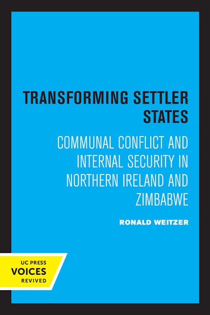 Book cover image for Transforming Settler States ISBN: 9780520333277