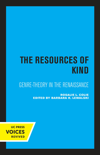 Cover image for The Resources of Kind, isbn: 9780520334588