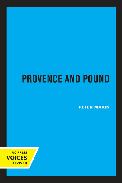 Cover image for Provence and Pound, isbn: 9780520335615