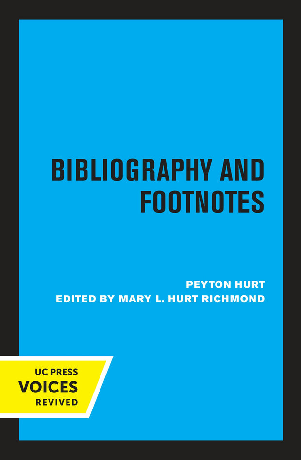 Cover image for Bibliography and Footnotes, Third Edition, isbn: 9780520338135