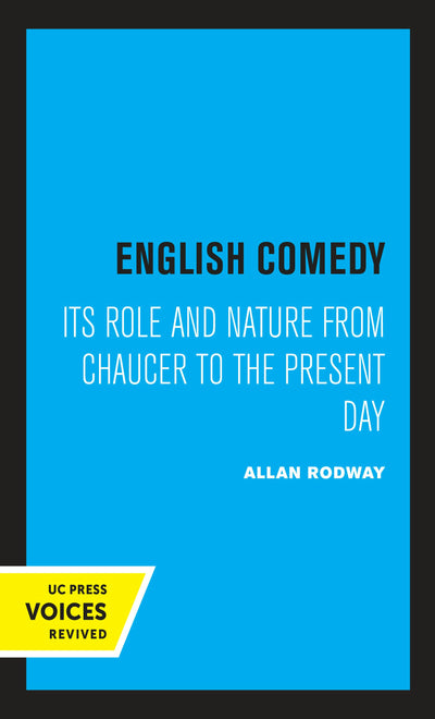 Cover image for English Comedy, isbn: 9780520338869