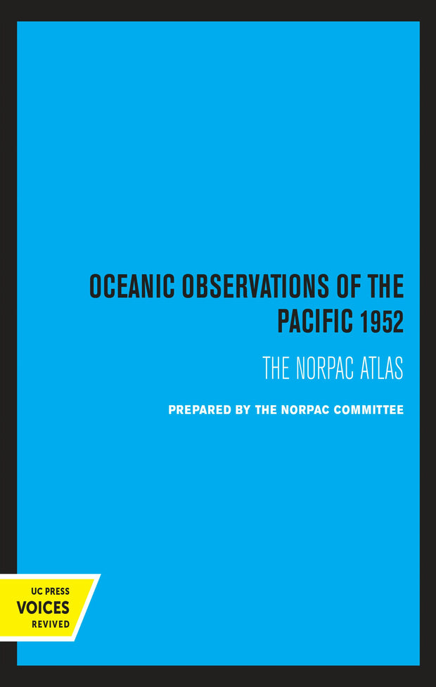 Cover image for Oceanic Observations of the Pacific 1952, isbn: 9780520339705