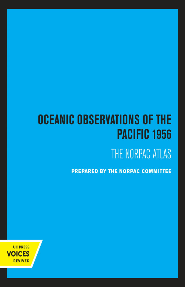 Cover image for Oceanic Observations of the Pacific 1956, isbn: 9780520339774