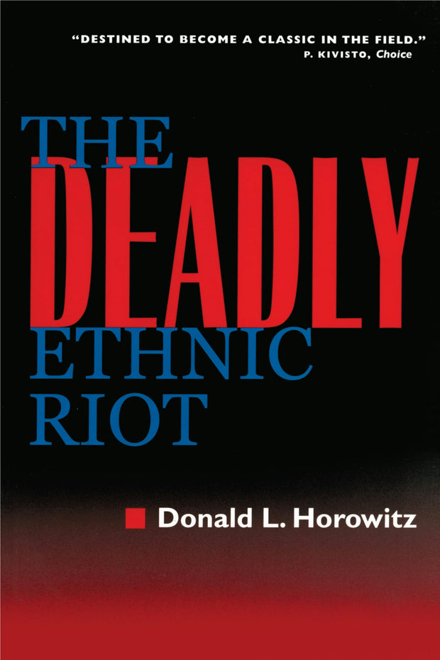 Cover image for The Deadly Ethnic Riot, isbn: 9780520342057