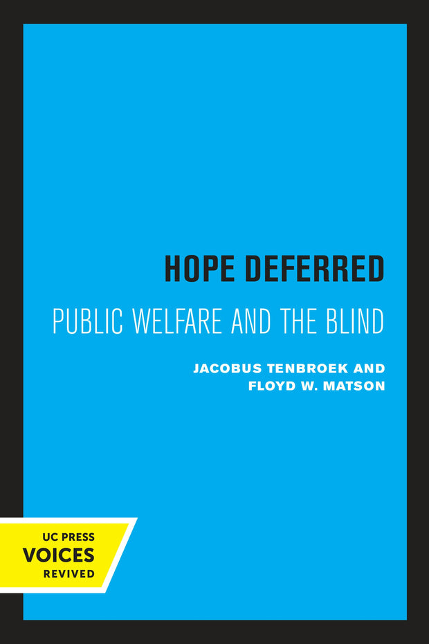 Cover image for Hope Deferred, isbn: 9780520345638