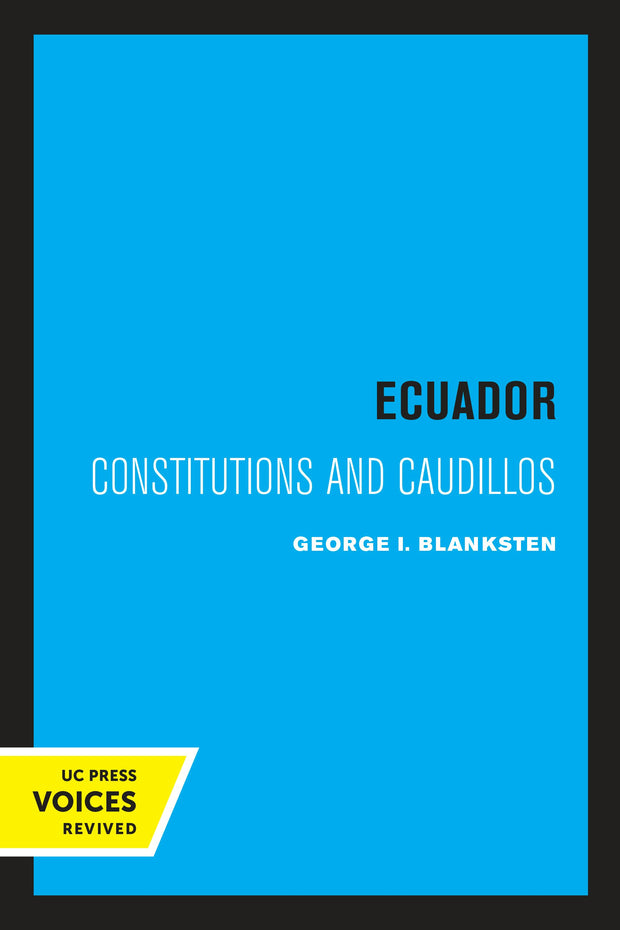 Cover image for Ecuador, isbn: 9780520349957