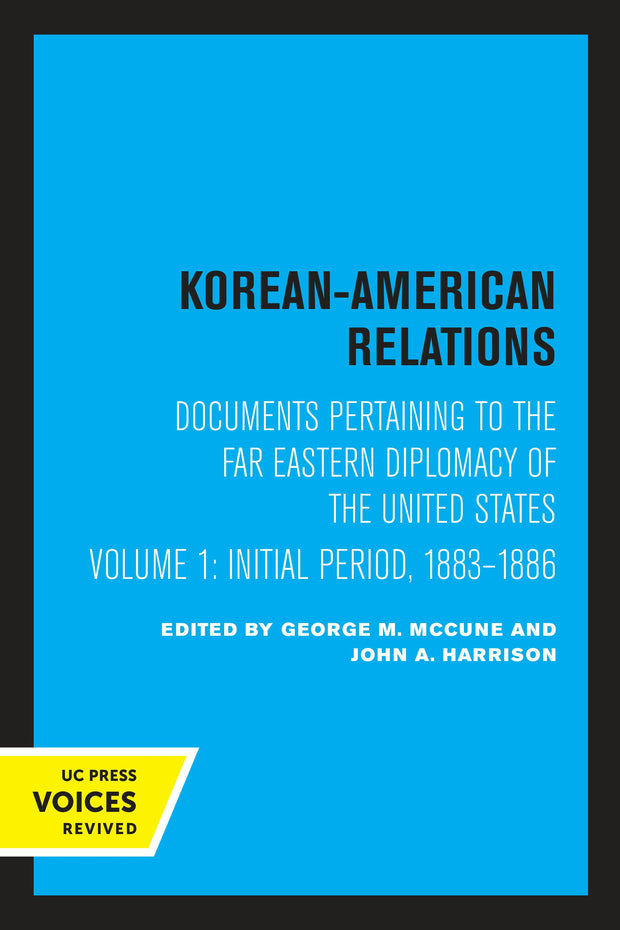 Cover image for Korean-American Relations, isbn: 9780520349995