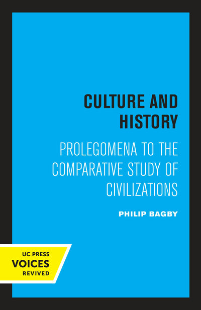 Cover image for Culture and History, isbn: 9780520350199