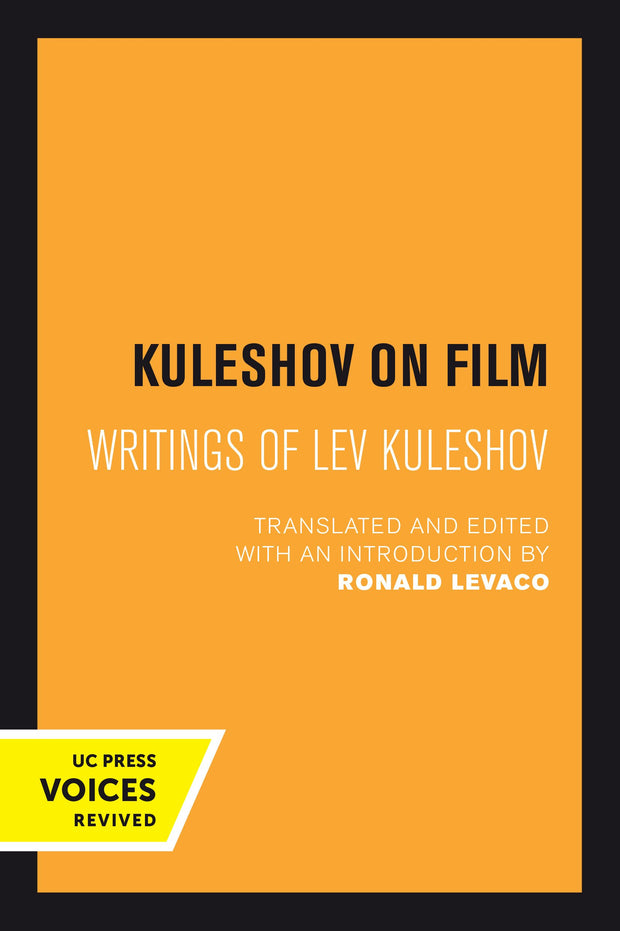 Cover image for Kuleshov on Film, isbn: 9780520377981