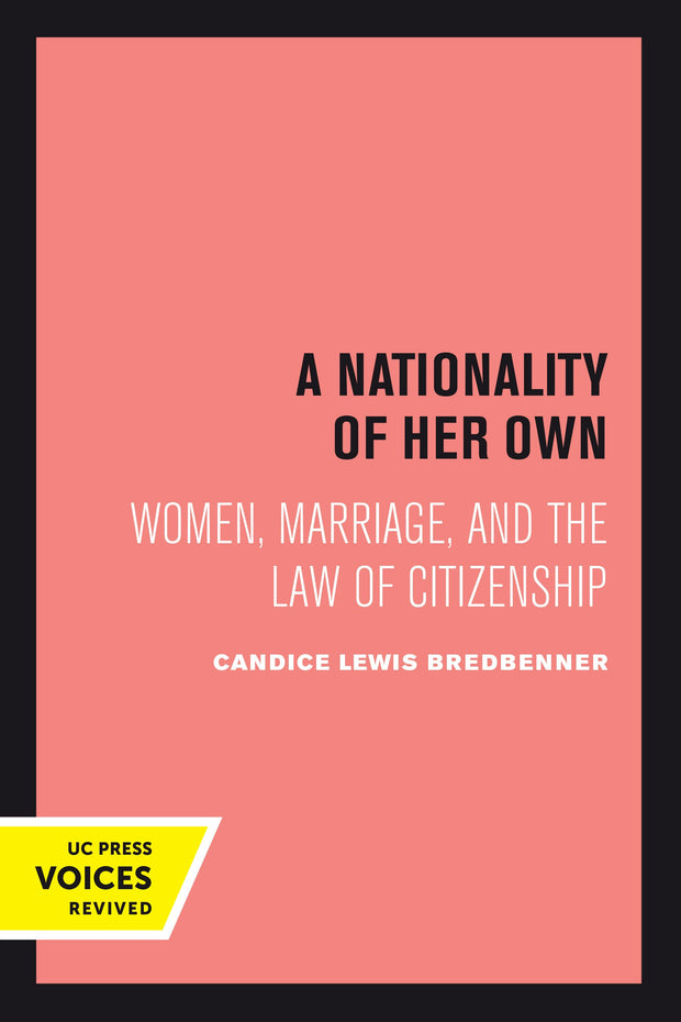 Cover image for A Nationality of Her Own, isbn: 9780520378186