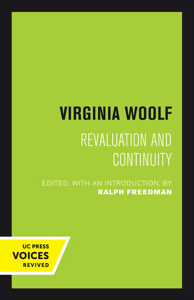 Cover image for Virginia Woolf, isbn: 9780520378810