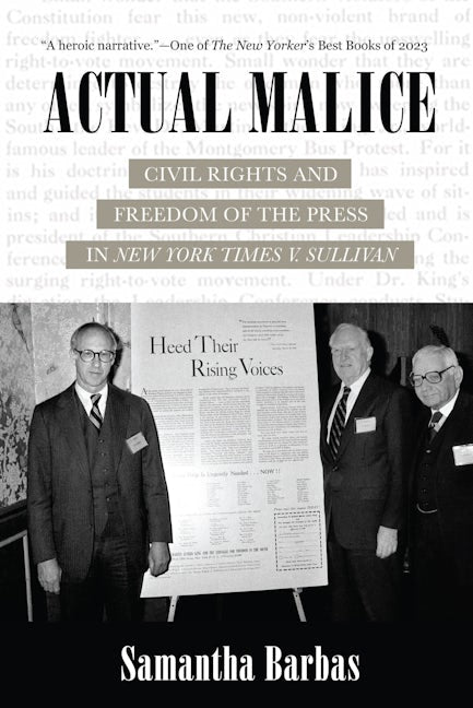 Book cover image for Actual Malice ISBN: 9780520409620