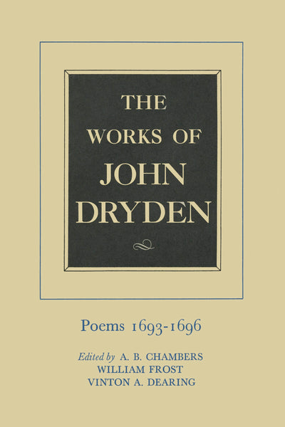 Cover image for The Works of John Dryden, Volume IV, isbn: 9780520905245