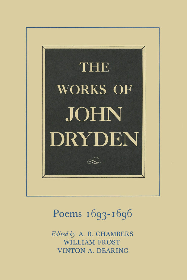 Cover image for The Works of John Dryden, Volume IV, isbn: 9780520905245