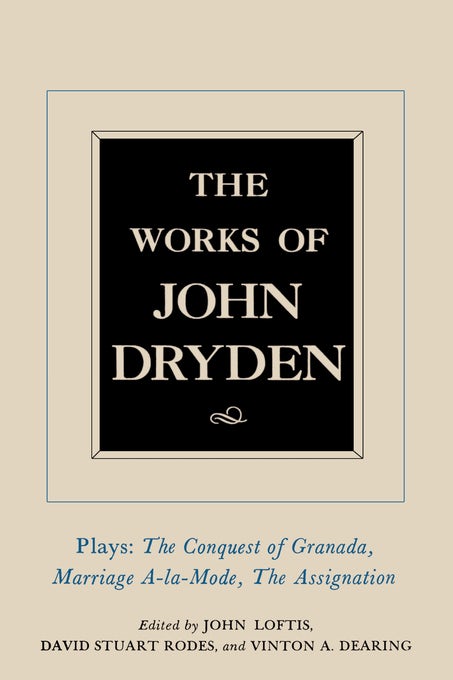Cover image for The Works of John Dryden, Volume XI, isbn: 9780520905283