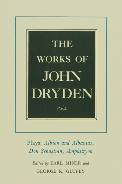 Cover image for The Works of John Dryden, Volume XV, isbn: 9780520905306