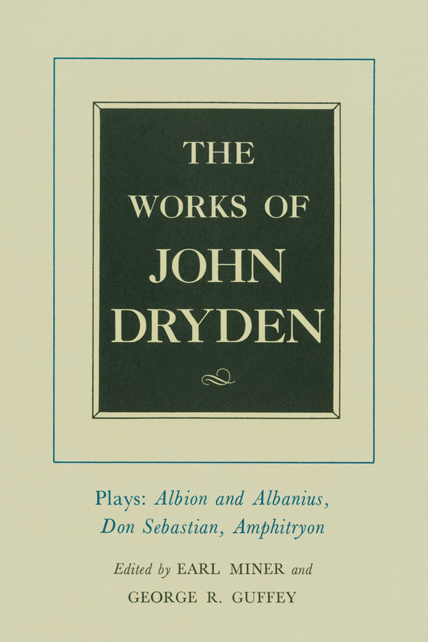 Cover image for The Works of John Dryden, Volume XV, isbn: 9780520905306