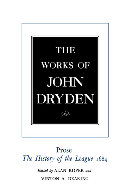 Cover image for The Works of John Dryden, Volume XVIII, isbn: 9780520905313