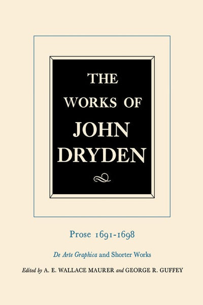 Cover image for The Works of John Dryden, Volume XX, isbn: 9780520905337