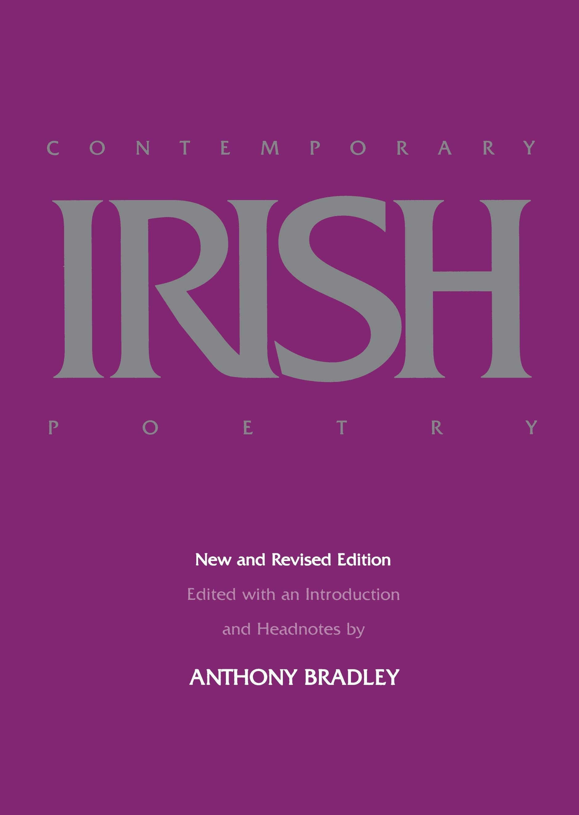 Book cover image for Contemporary Irish Poetry, New and Revised editon ISBN: 9780520908178