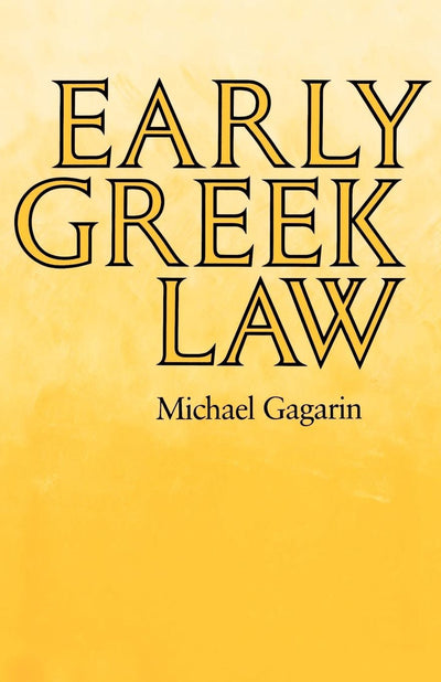 Cover image for Early Greek Law, isbn: 9780520909168