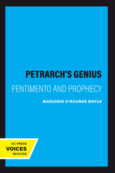 Cover image for Petrarch's Genius, isbn: 9780520910904