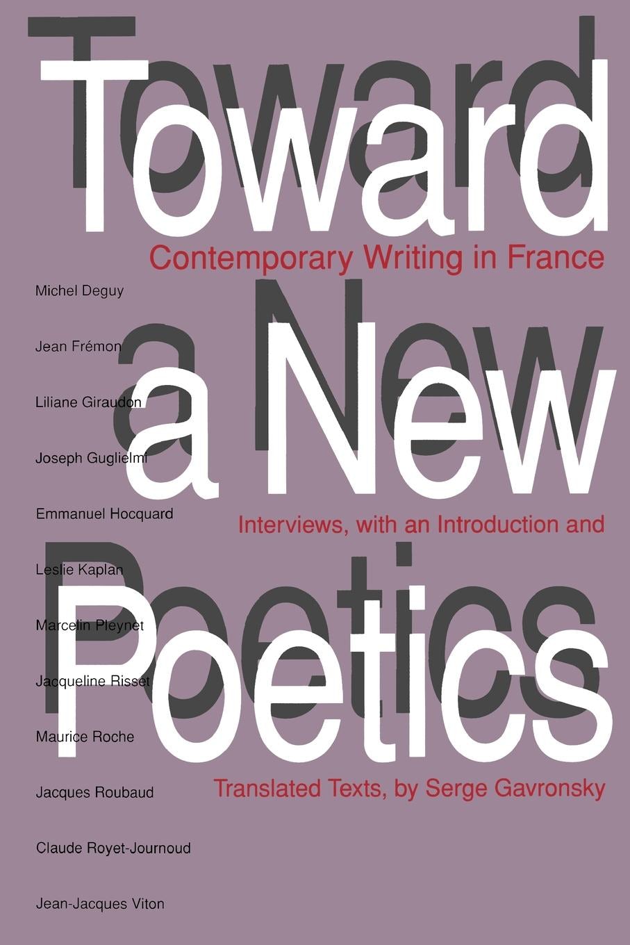 Book cover image for Toward a New Poetics ISBN: 9780520915237