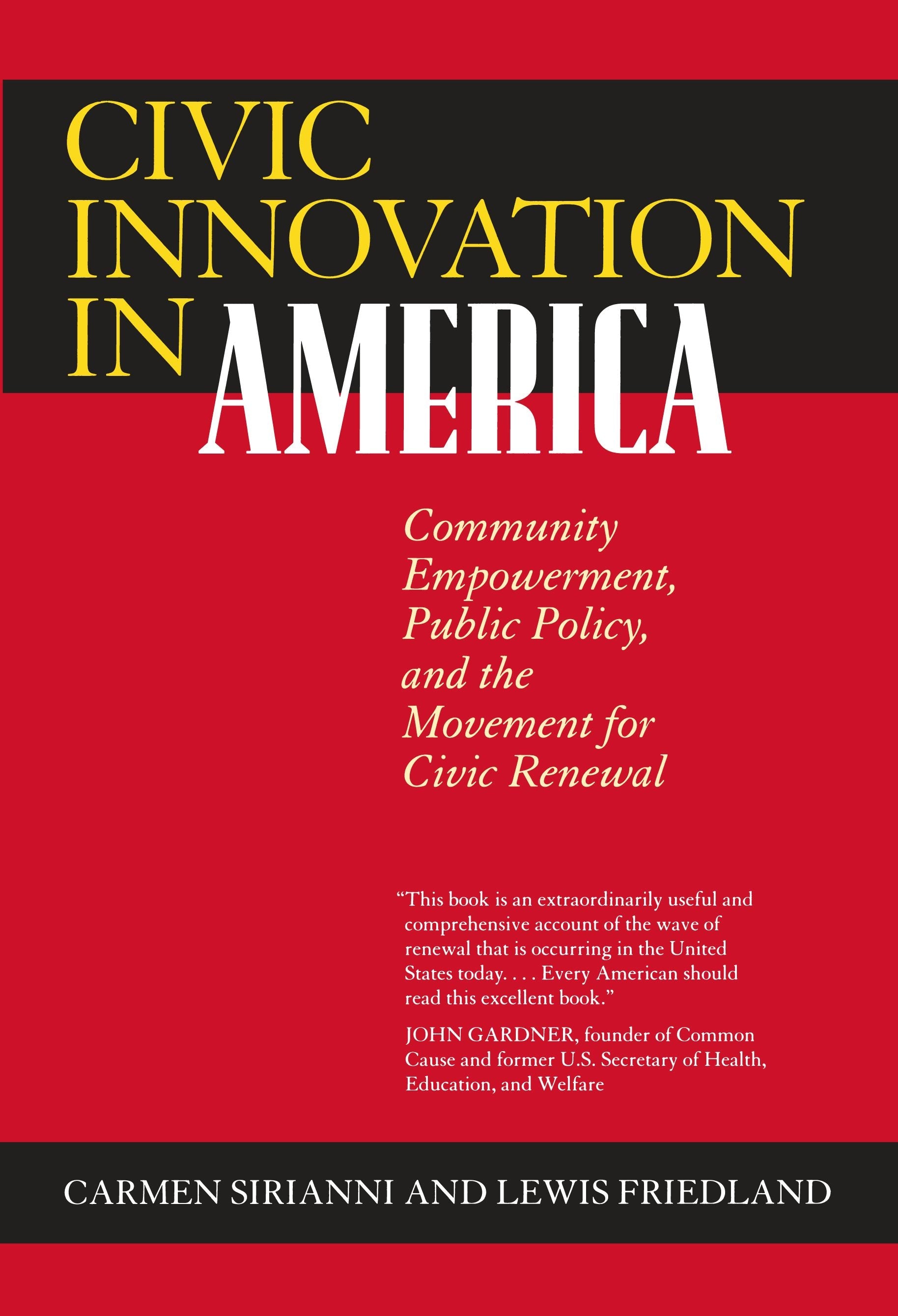 Book cover image for Civic Innovation in America ISBN: 9780520926004