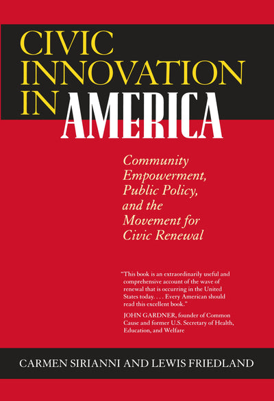 Cover image for Civic Innovation in America, isbn: 9780520926004