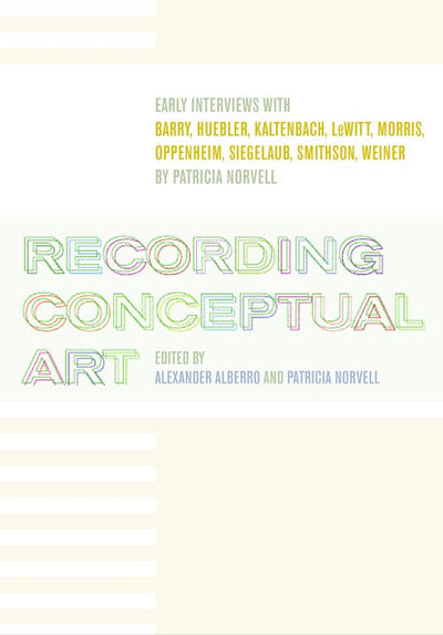 Cover image for Recording Conceptual Art, isbn: 9780520935273