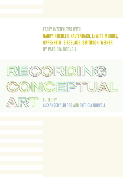 Cover image for Recording Conceptual Art, isbn: 9780520935273