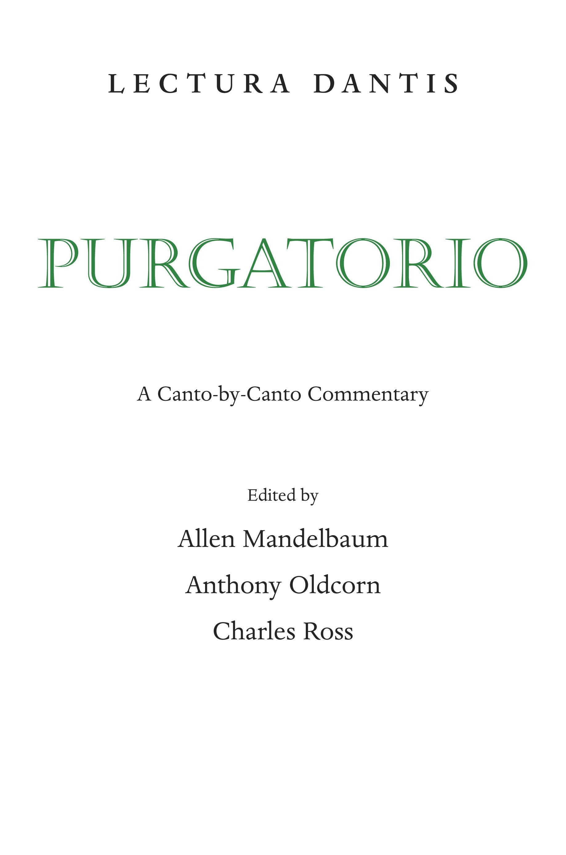 Book cover image for Lectura Dantis, Purgatorio ISBN: 9780520940529