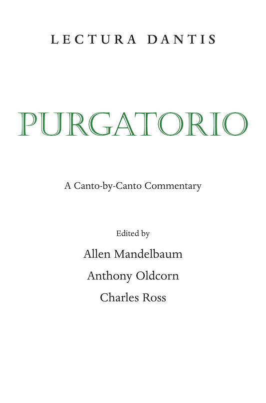 Lectura Dantis, Purgatorio