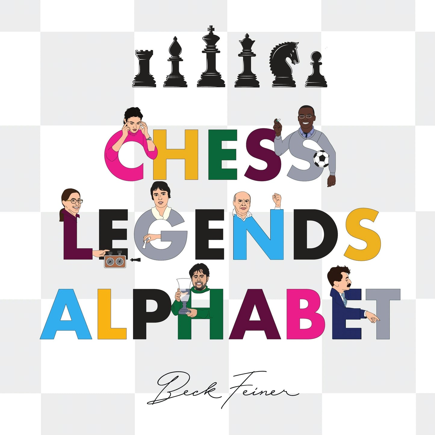Book cover image for Chess Legends Alphabet ISBN: 9780645851526