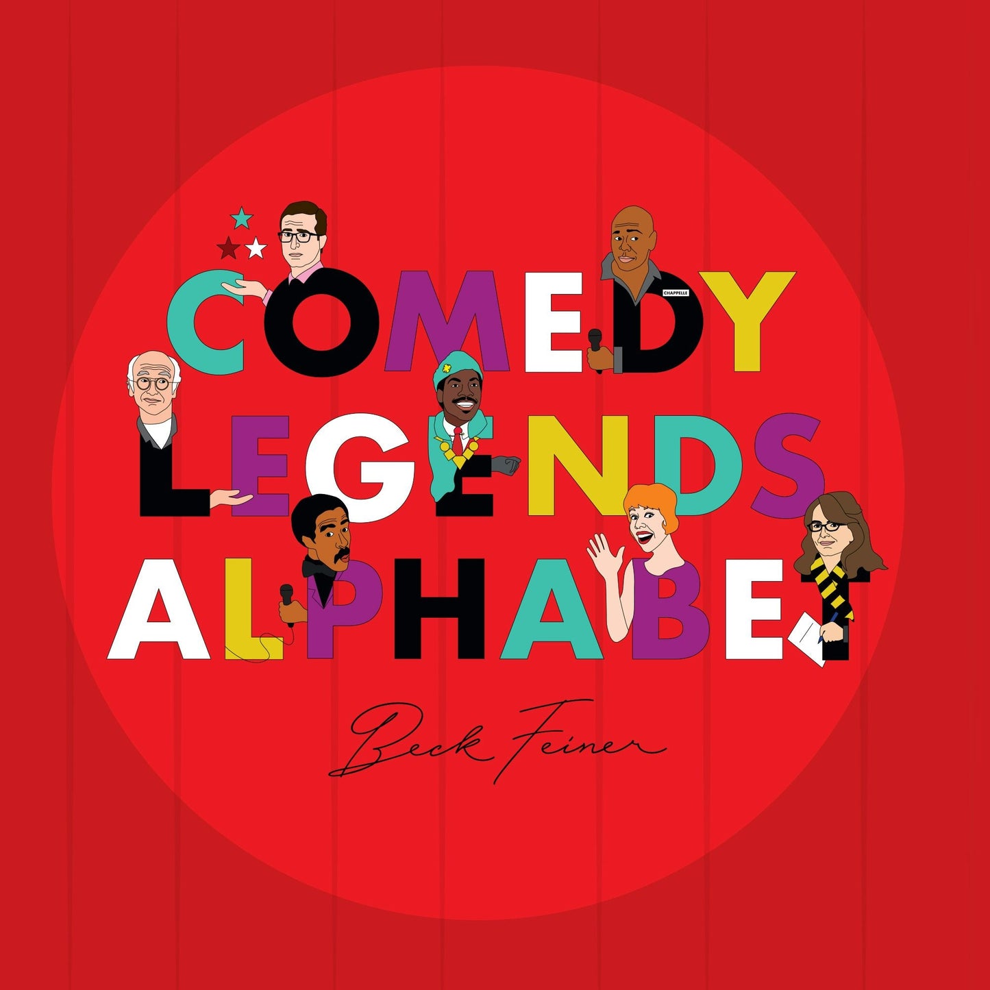 Book cover image for Comedy Legends Alphabet ISBN: 9780648962854