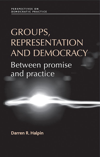 Book cover image for Groups, representation and democracy ISBN: 9780719076527