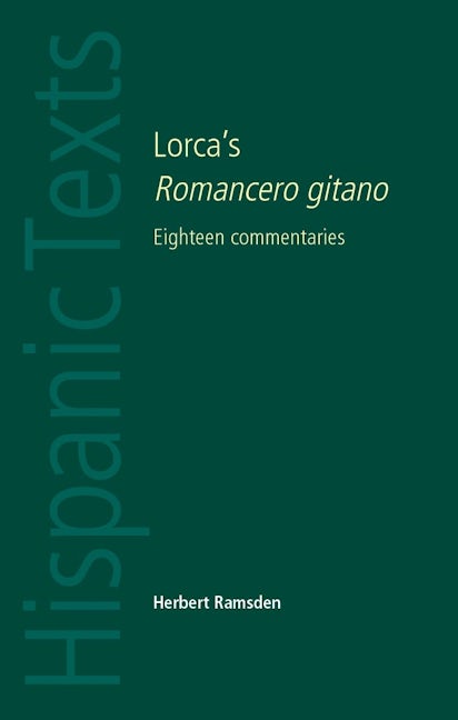 Book cover image for Lorca's Romancero gitano ISBN: 9780719078248